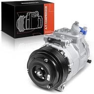 Frankberg Air Conditioning Compressor 2+1-Pin Compatible with C-Class W204 1.6L-6.2L 2007-2014 E-Cla