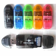 High Speed USB Memory Card Reader Writer Adaptor MMC SD SDHC TF Micro SD - UP To 64GB-0406