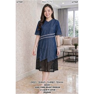 JUMBO JEANS DRESS 76444 (ALWAYS STOCK READY)