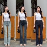 PP5973 กางเกงยีนส์ขาม้า สีมิดไนท์ สีหายากที่สุดตอนนี้