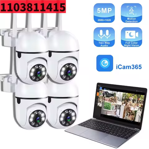5G Wifi Video Surveillance Camera 5MP CCTV PTZ IP Camera Smart Human Tracking 4X Zoom Night Vision F