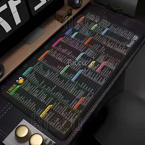 Linux Commands Line Mouse Pad Large Mousepad Shortcuts for Red Hat Ubuntu OpenSUSE Arch Debian Unix 
