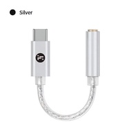 TERLARIS JCALLY JM12 DAC KTO2H20 CHIP DAC TYPE C TO 3.5MM ADAPTER SILVER PLATED CABLE | COD