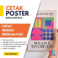 Print POSTER A3 ART CARTON 260 GSM | Custom PRINT A3+ CARTON ART MATERIAL PAPER | 260 GSM THICK