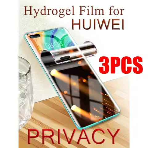 Privacy Screen Protector for Huawei P30 P40Lite Hydrogel Film for Honor 70 Pro 60 Pro Mate 40 50 Pro