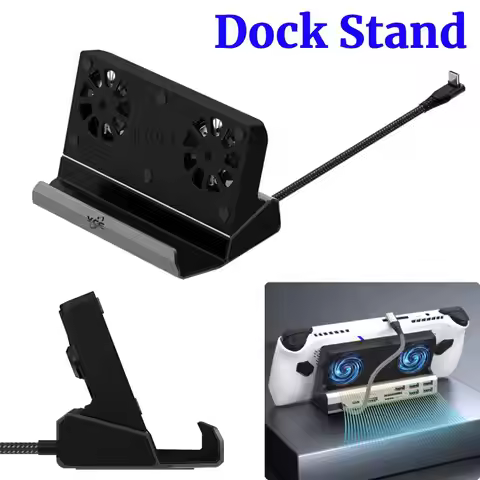 Dock Console Hub for ROG Ally HDMI-Compatible USB C Docking Station 60Hz Dock Stand Gigabit Ethernet
