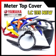 METER TOP COVER MATT BLACK &amp; BLACK LC135 NEW V2 V3 V4 V5 V6 V7 / LC 135 NEW [ ROUND ]