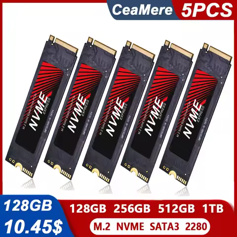5PCS SSD M.2 NVMe Pcie 128G 256GB 512GB 1TB ssd m.2 2280 SSD ssd Solid State Drive Hard Disk For lap