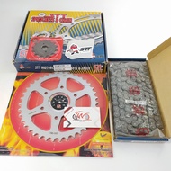 BAJAJ MODENAS PULSAR NS200/RS200 CHAIN KIT SET HEAVYDUTY 520