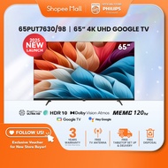 PHILIPS 4K UHD LED 65" Google TV | 65PUT7630/98 | Youtube | Netflix | Dolby Vision & Atmos