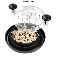 BUTUTUOZ Chicken Shredder Tool, Visible Lid Rotating Kitchen Tool Meat Shredding|Quality Meat Breast