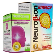 Neurobion energy + Neurobion high potency dietary supplement special blend of amino acids, vitamins 