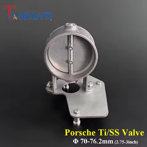 76.2mm case of Porsche 922/911 valves Titanium/Stainless Valve Exhaust Controller for Vehicles