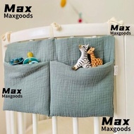 MAXG Crib Hanging Bag, Infant Products 2 Pockets Storage Bag, High Quality Diaper Storage Convenient Multifunction Cot Bed Organizer