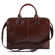 SM กระเป๋าหนังธุรกิจแบบสะพายไหล่ หร้อมหูหิ้ว สำหรับสุภาพบุรุษ สไตล์เกาหลี รุ่น MBQ-9094 (M11-027) MM