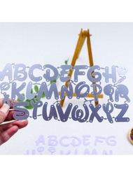 1pc/20pcs Fancy Capital Letters Metal Cutting Dies For DIY Scrapbooking Decorative Embossing Handicr