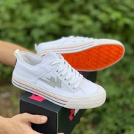 Bisa Nyala ( Reflective ) - Sepatu Aekoshoes New Two Years Classic Low White Lokal Original