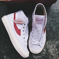 Compass gazelle high white red Shoes
