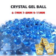 6-7mm 7-8mm 9-11mm Bagged Ball Water Gel Colorful Crystal Kids Blaster Toys Growing Bean for Boys Gi