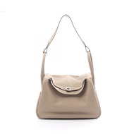 HERMES Lindy 34 單肩包 Taurillon Clemence SHW Gristourterelle 二手 女式