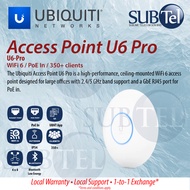 Ubiquiti U6-Pro Access Point WiFi 6 Pro 2.4GHz 5GHz Ceiling Wall mount UBNT UAP SOCIAL WIFI6