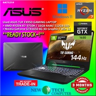 #AT121 USED ASUS TUF FX95D AMD R7 RYZEN 7-3750H 16GB 512GB SSD NVIDIA GEFORCE GTX1650 Gaming Laptop 