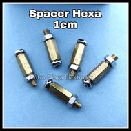 Hexa Spacer 1cm 10mm Spicer/ 1 cm Brass Spacer/ 3x10mm PCB Mounting/