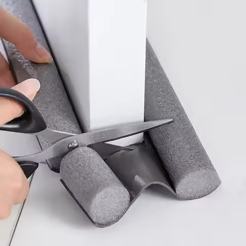 NewWindproof Seal Strip Draught Excluder Stopper Door Bottom Guard Double Protector Doorstop Dust-pr