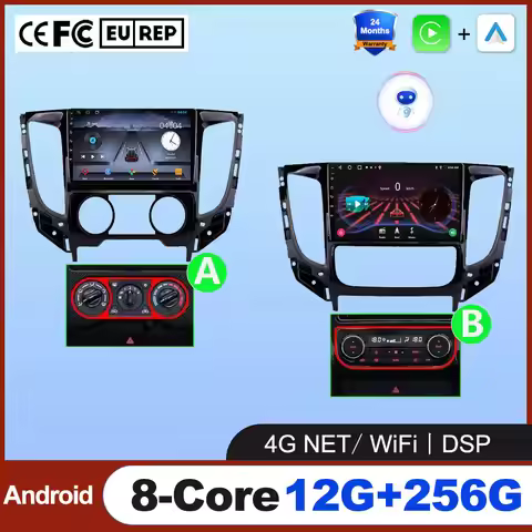 Android 16 Auto Carplay For Mitsubishi Pajero Sport L200 5 Triton 3 2015 - 2019 Car Radio GPS Multim