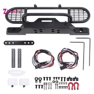 for TRX4 Metal Front Camel Trophy Bumper with Light for 1/10 RC Crawler Car  TRX4 -4