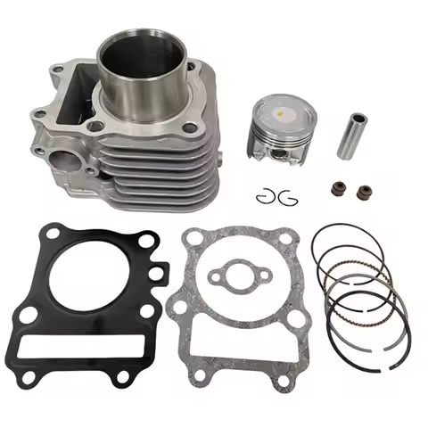 A03G-Motorcycle Piston Kit 52Mm For Suzuki 125Cc Engines Including GS125 GN125 EN125 GZ125 DR125 AN1