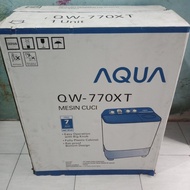 mesin cuci 2 tabung aqua 7kg 770xt