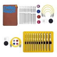 Tunisian Crochet Hook Set with Cable Aluminium Interchangeable Crochet Hook Set Crochet Hook 26 Pcs 