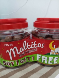 Delfi Maltitos Malt Crunch 2x300gr Buy 1 Get 1 Free/Coklat Delfi Maltitos Crunch Toples Buy 1 Get 1
