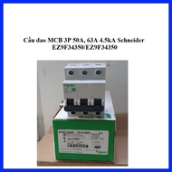 Mcb circuit breaker 3P 50A, 63A 4.5kA Schneider EZ9F34350/EZ9F34363