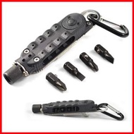 日本熱銷 - 多合一便攜式多功能螺絲刀工具帶 LED手電筒 螺絲刀套裝 六角匙 開啤酒 一字批 十字批