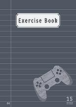 15mm Ruled and Margin Exercise Book A4: 15 mm Wide Lined Back to School Notebooks for Boys Kids with