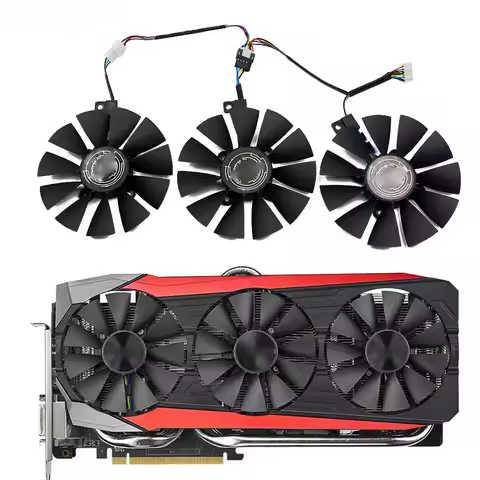 92MM 4Pin GPU Cooling Fan PLD09210S12HH PLD09210S12M For ASUS STRIX GTX980Ti GTX1060 1070 1080Ti RX4