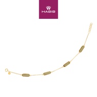 HABIB Amethyst Gemstone Bracelet in 375/9K Yellow Gold KR(9-2)FOR6B1794-AA