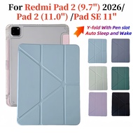For Xiaomi Redmi Pad 2 SE 9.7'' 11.0'' 2026 WiFi 4G Flip Stand Cover 25040RP0AG 25040RP0AI Fashion H