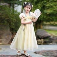 Girls Spring Autumn Ancient Costume Hanfu Skirt 2025 New Style Children Spring Style Chinese Style D