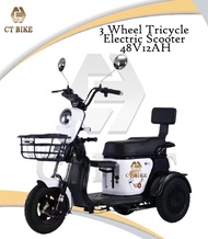 CT-BIKE 3 Wheel Tricycle Electric Scooter 48V12AH
