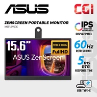 Asus 15.6" Zenscreen MB169CK IPS FHD 60Hz 5ms 360° Kickstand Dual USB-C Ultraslim Portable Monitor