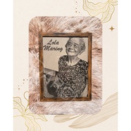 Personalized Engraved Photo on Eska board (with frame)
