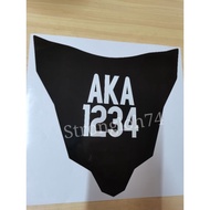 YAMAHA Y16 Y16ZR STICKER NOMBOR PLATE DEPAN