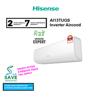 Hisense Aircond 1.5HP (R32) Inverter Air Conditioner AI13TUGS (TUGS)