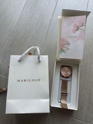 台灣 Marigold Original 簡約優雅金屬腕錶-粉膚面玫金框-米蘭玫金 手錶 女裝 情人節禮物