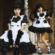[Ready Stock] Cafe Maid Costume Servant Women's Clothing Lolita Dress Lolita Lolita Dress Maid Perfo