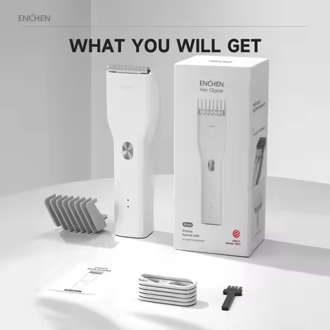 ENCHEN Boost Electric Hair Clipper Professional Cordless Fast Type-C Charging Ceramic Haircut Machin