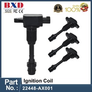 1/4PCS Ignition Coil 22448-AX001 3pins For Nissan Note E11 March Micra K12 03-10 1.0 1.2 1.4 22448 A